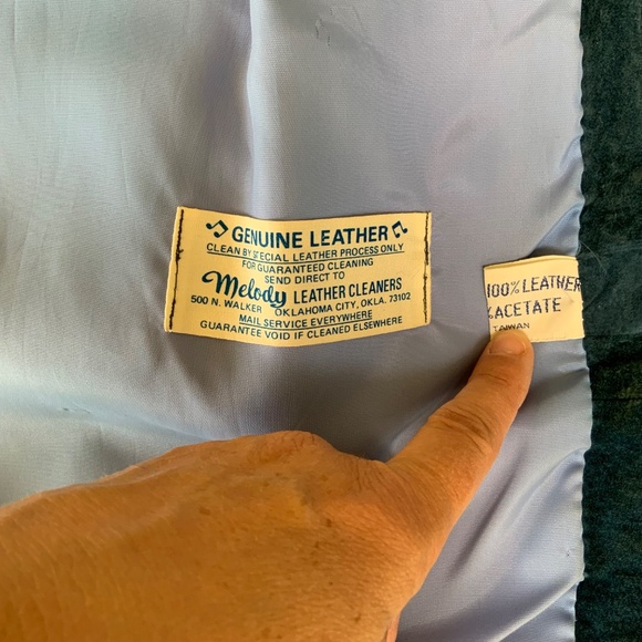 RARE VINTAGE LEATHER! Pioneer Wear Vintage Suede Jacket Embroidered Size LG - Picture 13 of 16